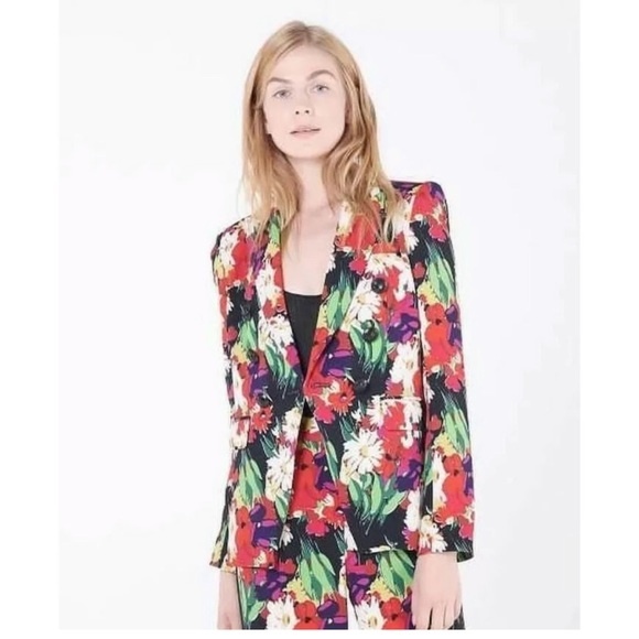 Veronica Beard Floral Miller Dickey Blazer - Picture 5 of 12